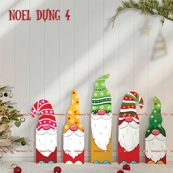 Set Gỗ Dựng Tường - Trang Trí Giáng Sinh - 70 x 15 x 10 cm - Bách Mộc 4