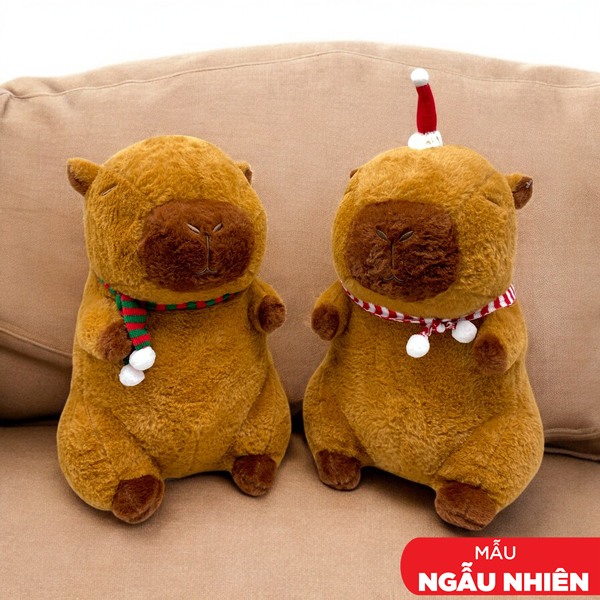 Quà Tặng Noel Thú Bông Capybara (Bill >2 Triệu) (Mẫu Sản Phẩm Giao Ngẫu Nhiên)