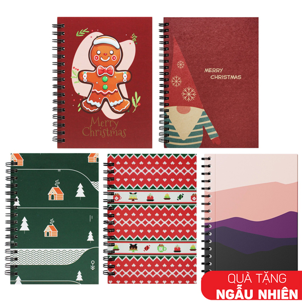 Quà Tặng Noel Sổ A6 - Bill 500k>700k (Ngẫu Nhiên)