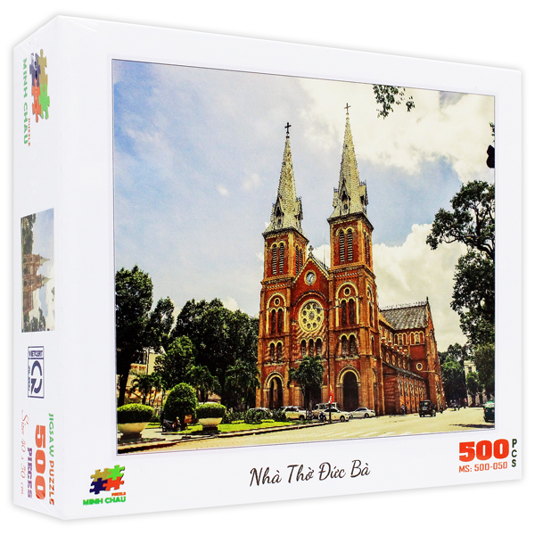 Tranh Xếp Hình 500 Mảnh - 40 x 50 cm - Minh Châu 300-050 - Nhà Thờ Đức Bà