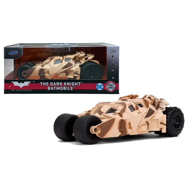 Đồ Chơi Mô Hình Sưu Tầm h Xe DC Comics Batman Batmobile 1:32 - Jada Toys 98544 - 2008 The Dark Knight Batmobile - Màu Kem