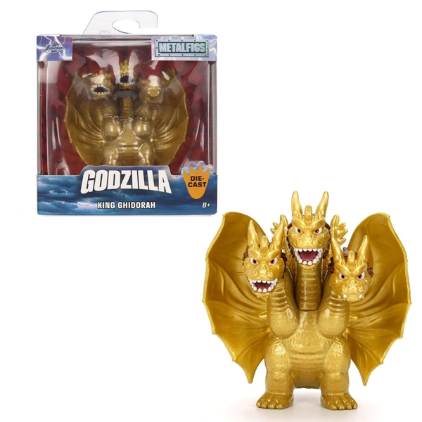 Đồ Chơi Mô Hình Sưu Tầm Nhân Vật Toho Godzilla 2.5 Inch Metalfigs Single Pack - Jada Toys 85343 - King Ghidorah