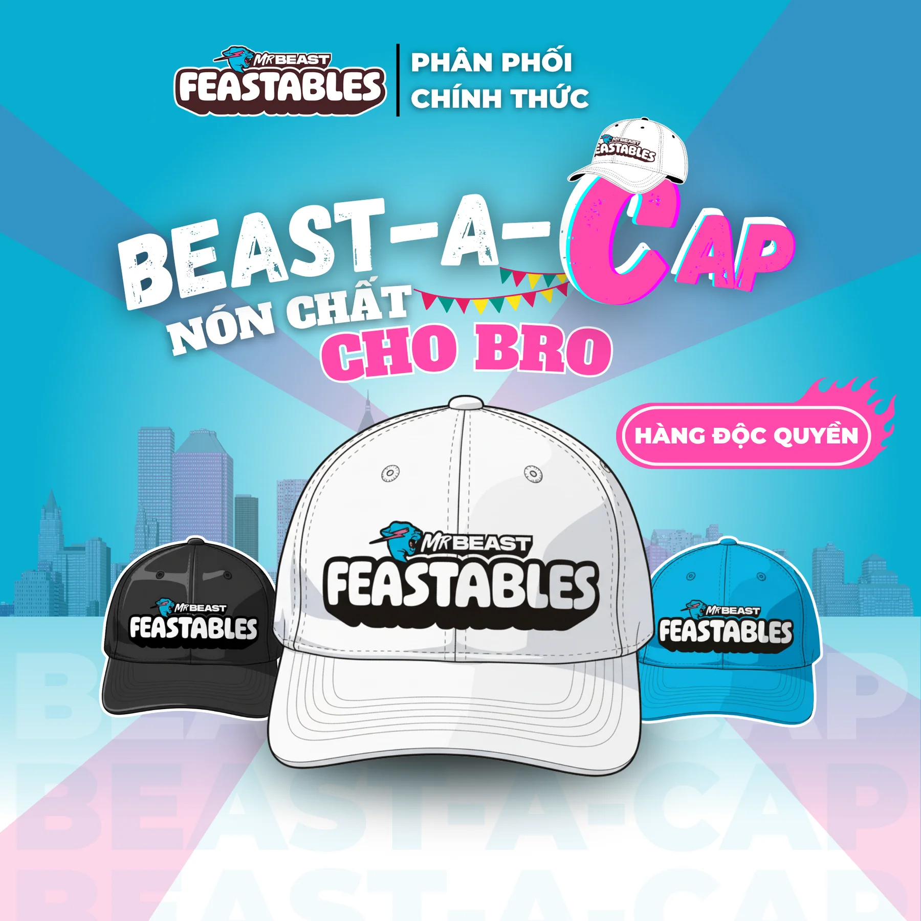 Nón Beast-A-Cap Đậm Chất Beast - Bản Giới Hạn - MrBeast Feastables ...