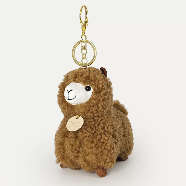 Móc Khóa Thú Bông Alpaca - HGT-45 - Màu Nâu