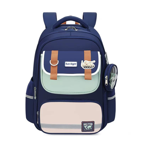 Ba Lô Chống Gù - Sun Eight 22331-A - Màu Xanh Navy + Xanh Lá