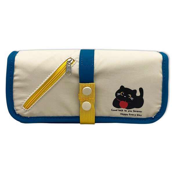 Bóp Viết Vải Black Cat - Shunde 9198 - Màu Xanh