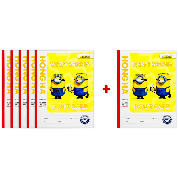 [MUA 5 TẶNG 1] Tập Học Sinh Class Super DC - 4 Ô Ly - 96 Trang 120gsm - Hồng Hà 0413 - Mẫu 1