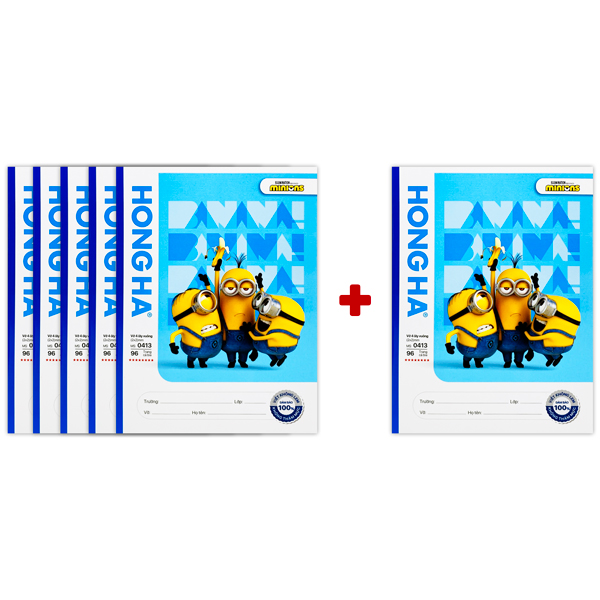 [MUA 5 TẶNG 1] Tập Học Sinh Class Super DC - 4 Ô Ly - 96 Trang 120gsm - Hồng Hà 0413 - Mẫu 2