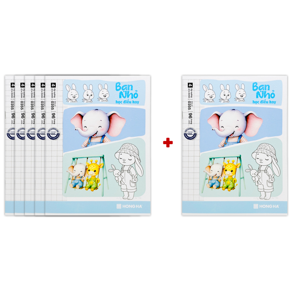 [MUA 5 TẶNG 1] Tập Học Sinh Class Bạn Nhỏ - 4 Ô Ly - 96 Trang 100gsm - Hồng Hà 0355 - Mẫu 7