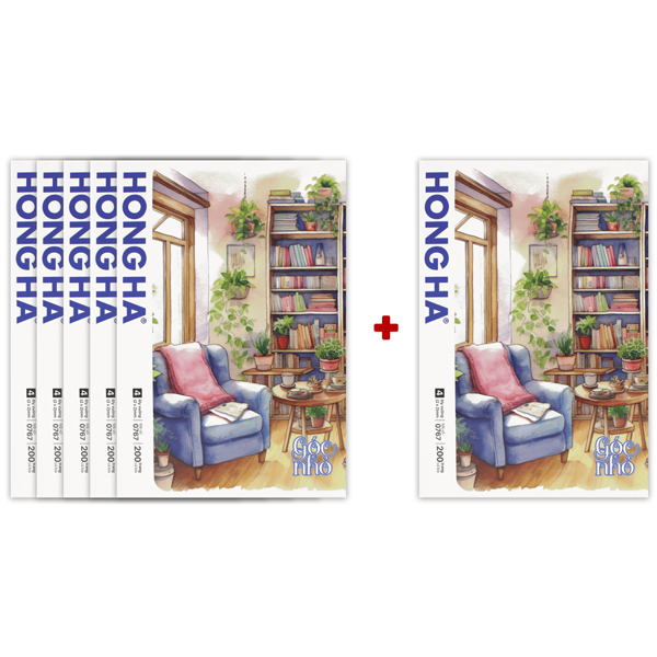 [MUA 5 TẶNG 1] Tập Học Sinh South Star Góc Nhỏ - 4 Ô Ly - 200 Trang 80gsm - Hồng Hà 0767 - Mẫu 1