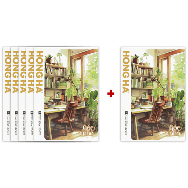 [MUA 5 TẶNG 1] Tập Học Sinh South Star Góc Nhỏ - 4 Ô Ly - 200 Trang 80gsm - Hồng Hà 0767 - Mẫu 2