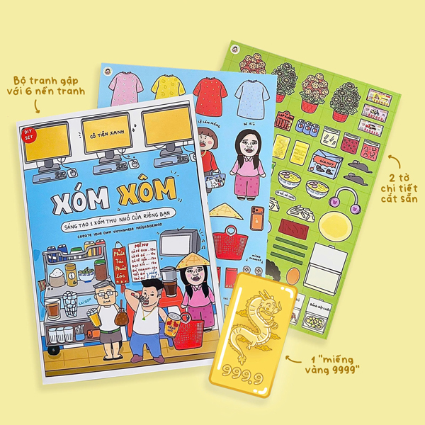 Bộ Tranh Tương Tác DIY Cô Tiên Xanh - Xóm Xôm
