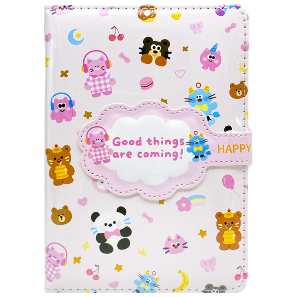 Sổ Teen Happt Diary Nút Gài - 200 Trang 100gsm - Depai 32k1016-22 - Màu Hồng