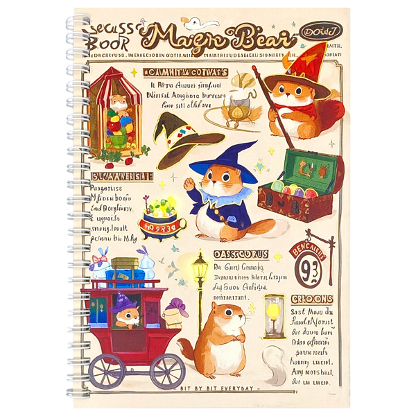 Sổ Lò Xo Teen Mole A5 - Kẻ Ngang - 80 Trang 80gsm - Depai A5-2121-141 - Mẫu 4