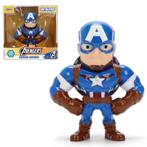 Đồ Chơi Mô Hình Marvel 2.5 Inch - Metalfigs Single Pack - Jada Toys - Captain America
