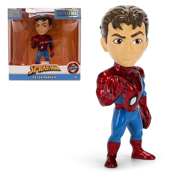 Đồ Chơi Mô Hình Marvel 2.5 Inch - Metalfigs Single Pack - Jada Toys - Peter Parker