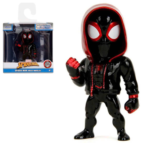 Đồ Chơi Mô Hình Marvel 2.5 Inch - Metalfigs Single Pack - Jada Toys - Spider-Man Miles Morales