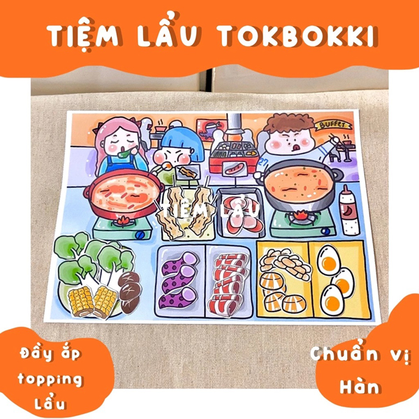 Bộ Tranh Tương Tác Cô Tiên Xanh - Tiệm Lẩu Tobbokki