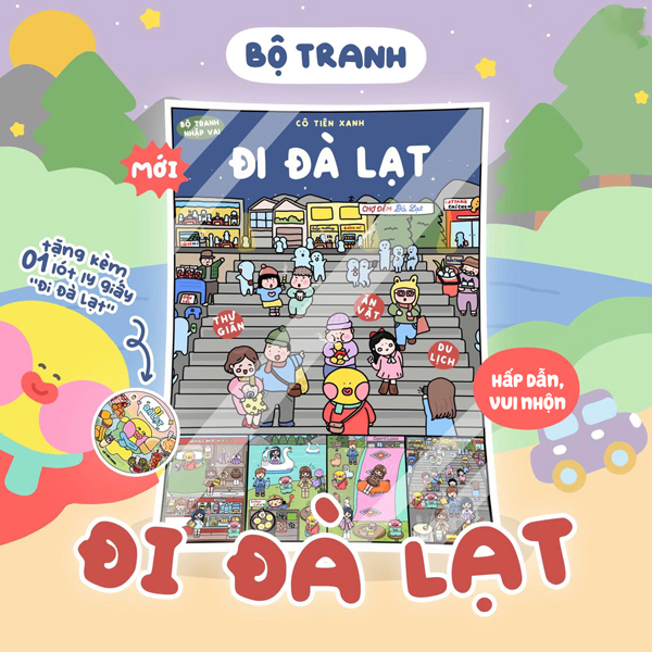 Bộ Tranh Tương Tác DIY Cô Tiên Xanh - Đi Đà Lạt