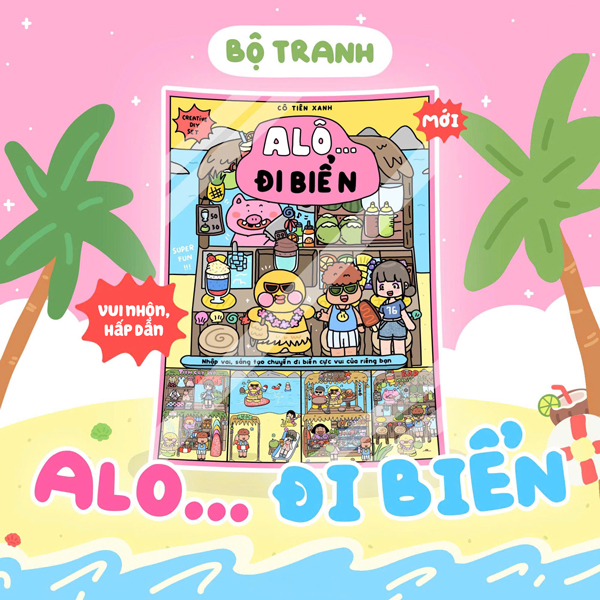 Bộ Tranh Tương Tác DIY Cô Tiên Xanh - Alô Đi Biển