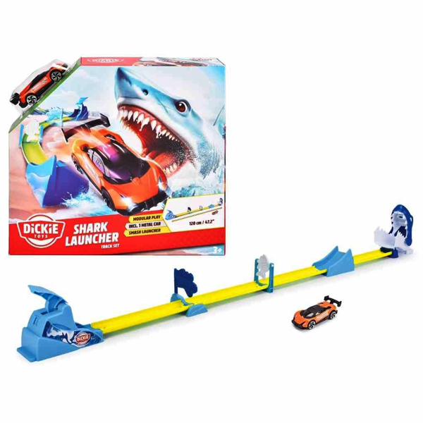 Bộ Đồ Chơi Mô Hình Xe Shark Launcher Track Set - Dickie Toys 203333000