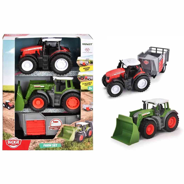 Bộ 2 Đồ Chơi Mô Hình Xe Nông Trại Farm Set - Dickie Toys 203732006