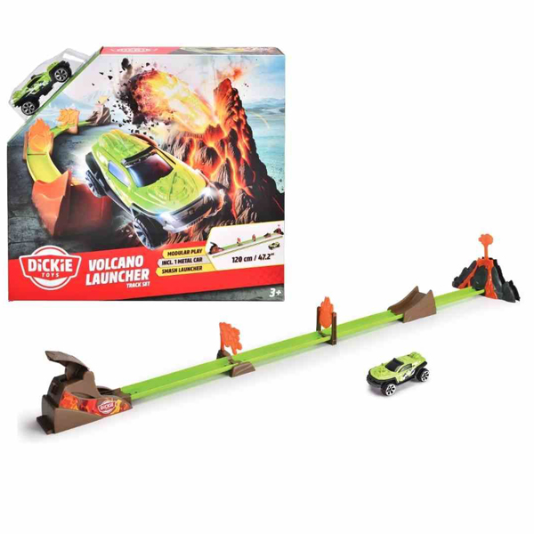 Bộ Đồ Chơi Mô Hình Xe Volcano Launcher Track Set - Dickie Toys 203333001