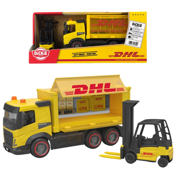 Đồ Chơi Mô Hình Xe Tải DHL Heavy Loader Truck - Dickie Toys 203744027