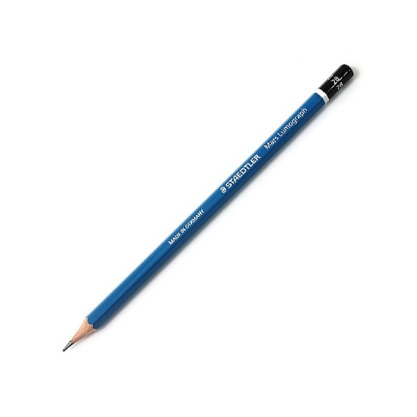 [Phiên chợ sách cũ] Bút Chì Gỗ 2B Staedtler Mars Lumograph 100-2B - Thân Xanh