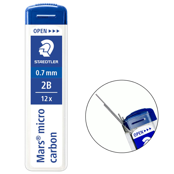 Ruột Chì 2B 0.7 mm Mars Micro Carbon - Staedtler 250-07-2B
