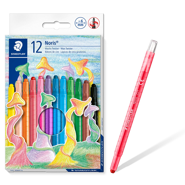 Bút Sáp Màu Staedtler 12 Màu 221NWP12 (Mẫu Bao Bì Giao Ngẫu Nhiên)