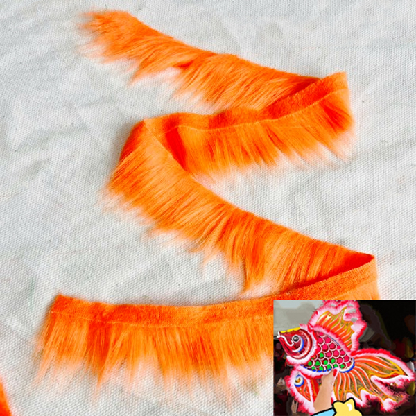 Dây Lông Màu 80 cm - Vinacraft - Màu Cam