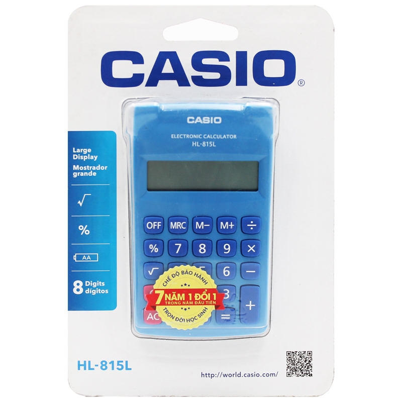 Máy Tính Văn Phòng Casio HL815L-BU