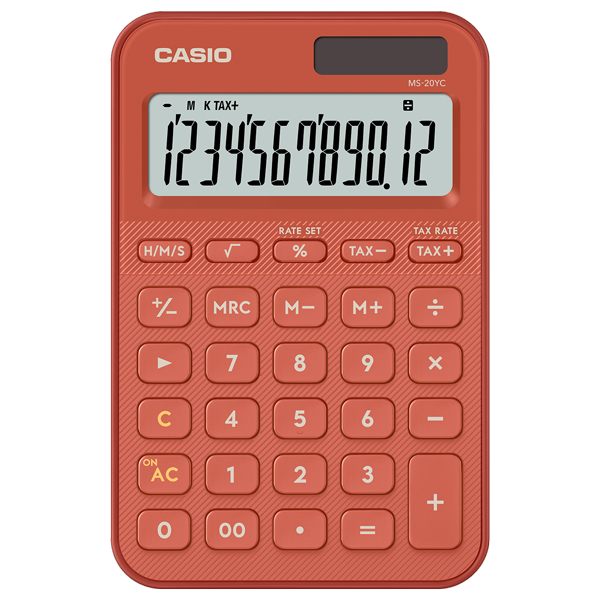 Máy Tính Casio MS-20YC-RD-W-DP - Màu Đỏ