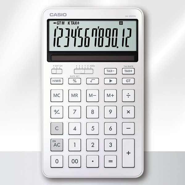 Máy Tính Văn Phòng Casio JW-200DQ-WE-W-DP - Màu Trắng