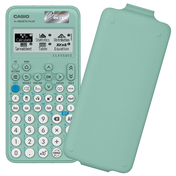 Máy Tính Casio FX-880BTG PLUS - Màu Xanh Lá