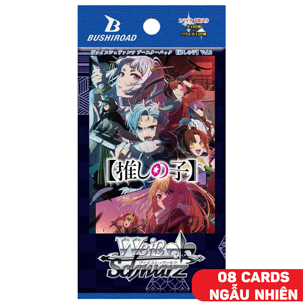 Card Game: Weiss Schwarz TCG - Oshi No Ko Vol. 2 Booster Pack - Bushiroad (8 Cards Ngẫu Nhiên/Túi)