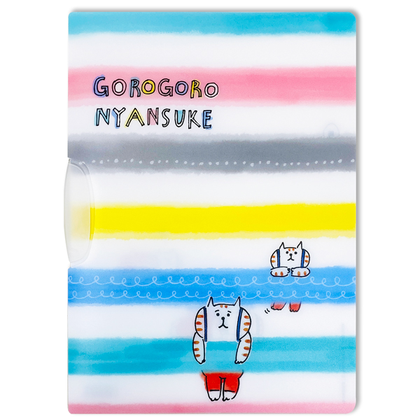Bìa Kẹp Tài Liệu Xoay Gorogoro Nyansuke A4 - Sworld CF1263 - Line