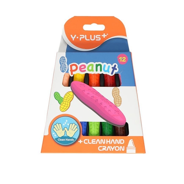 Bút sáp PEANUT 12 màu - Y PLUS+ - CR150100