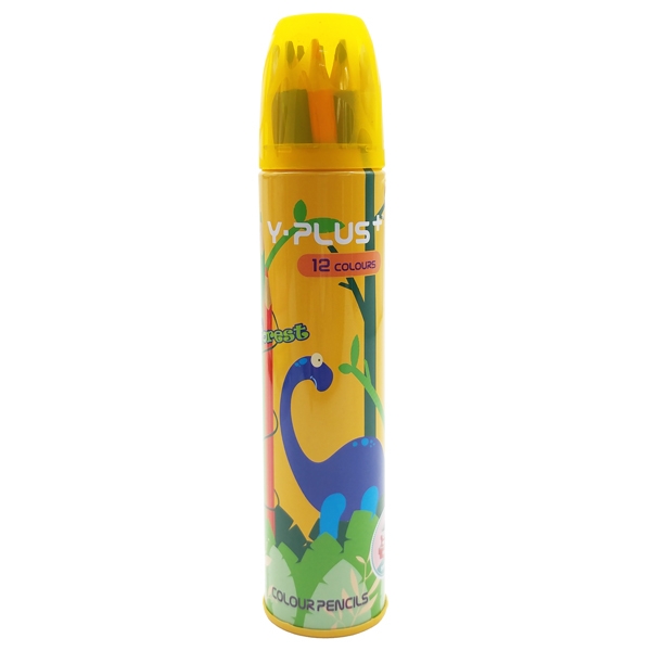 Hộp 12 Bút Chì Màu Gỗ Forest - Y PLUS+ PC1704-FR - Hộp Vàng