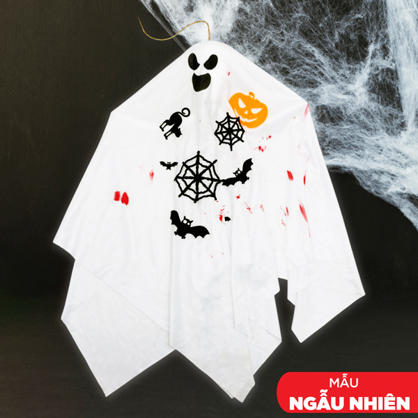 Con Ma Boo Lớn Vải Mùng Treo Trang Trí Halloween - Vinacraft
