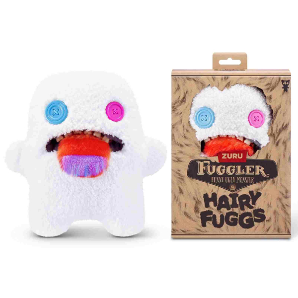 Đồ Chơi Sưu Tầm Fuggler Hairy Fuggs 9 Inch - Zuru Toys 15727 - White Oogah Boogah