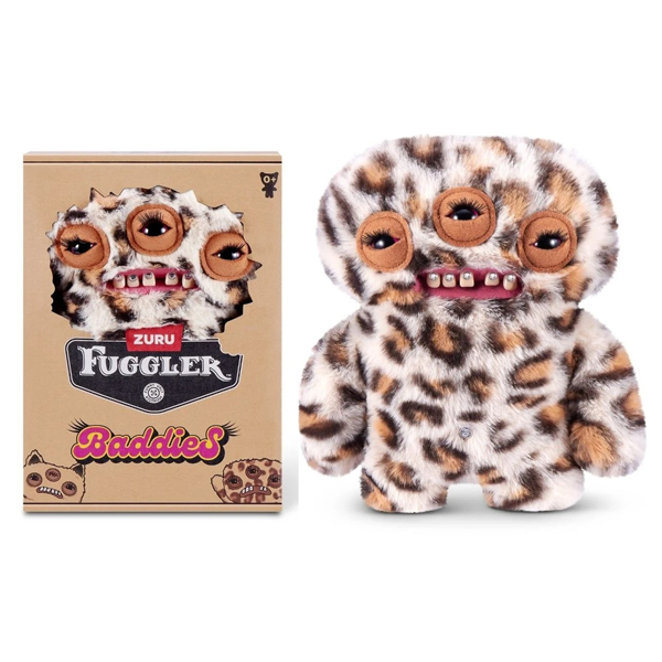Đồ Chơi Sưu Tầm Quái Thú Nổi Loạn Fuggler Baddies Fuggs 9 Inch - Zuru Toys 15784 - Annoyed Alien Leopar