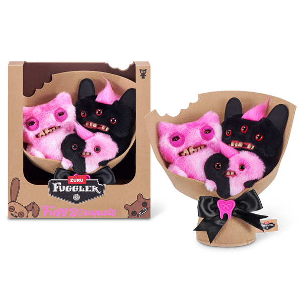 Đồ Chơi Sưu Tầm Bó Hoa Quái Thú Fuggler Bouquet Set - Zuru Toys 15780 - Hồng Đen