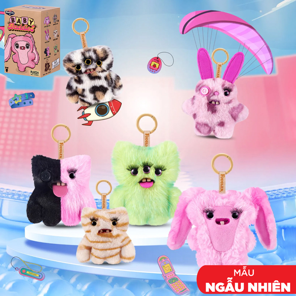 Blindbox Đồ Chơi Sưu Tầm Fuggler Baby Baddies Keyrings 5 Inch - Zuru Toys 15786