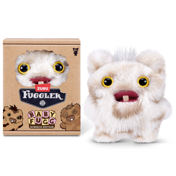 Đồ Chơi Sưu Tầm Quái Thú Nhỏ Fuggler Baby Fugg Screech Edition 3.5 Inch - Zuru Toys 157117 - Trắng Nâu