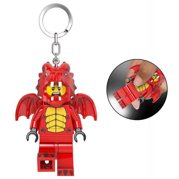Móc Khóa Có Đèn Lego Minifigures - Dragon Suit Guy - Lego Licensed KE196H