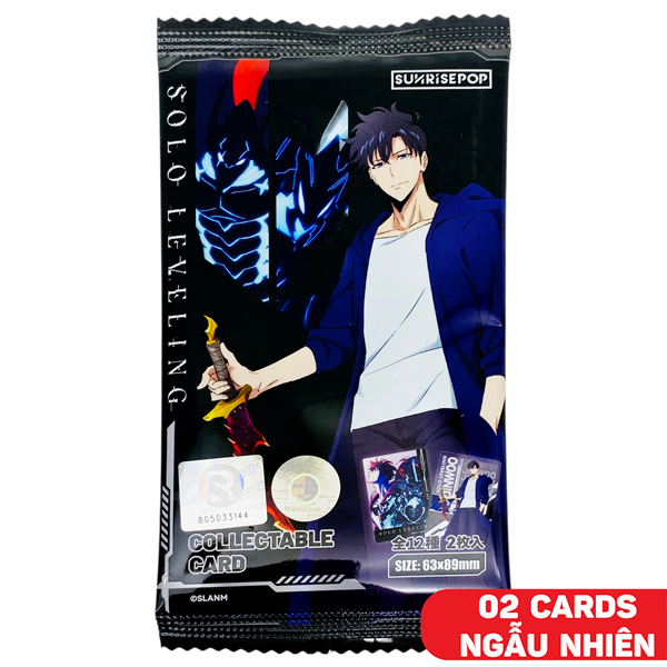 Thẻ Sưu Tập Nhân Vật Solo Leveling - Sunrisepop SLAC021 (2 Cards Ngẫu Nhiên/Túi)