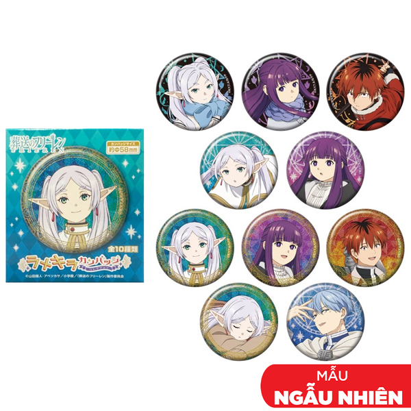 Huy Hiệu Trang Trí - Glittery Can Badge Collection - Ensky (Mẫu Sản Phẩm Bên Trong Là Ngẫu Nhiên)