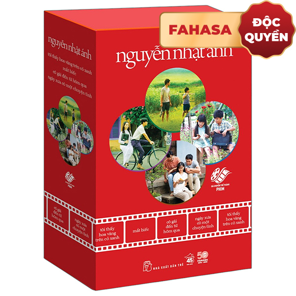 Boxset Nguyễn Nhật Ánh - Đã Chuyển Thể Thành Phim (Hộp 4 Cuốn) - Tặng Kèm 4 Bookmark + Shikishi Ngẫu Nhiên Có Chữ Ký Tác Giả - Độc Quyền Fahasa